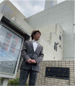 瀬戸町明神のクリーンセンターにて